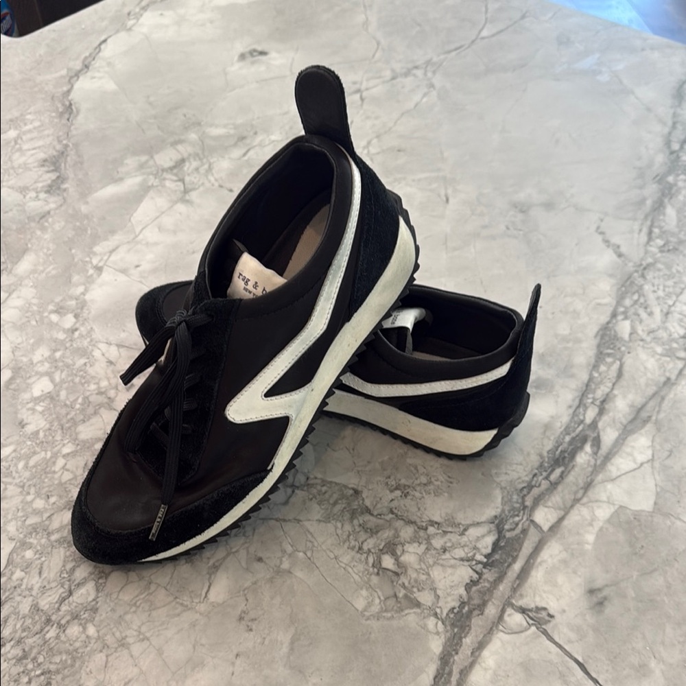 rag & bone Black and White Women's Sneakers
